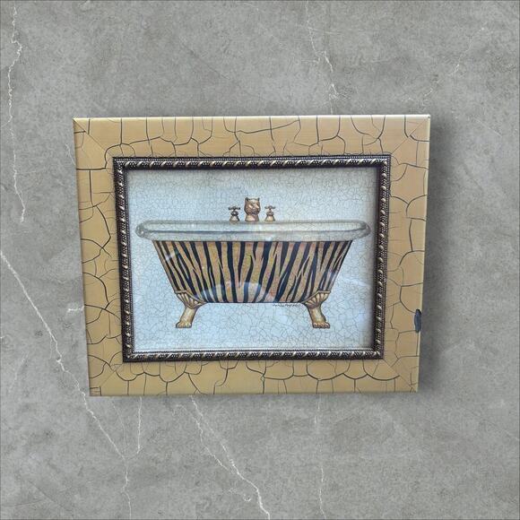 Marco Fabiano Authentic Print and Frame.  A set of two.  Tiger and Cheetah Print - Picture 2 of 6